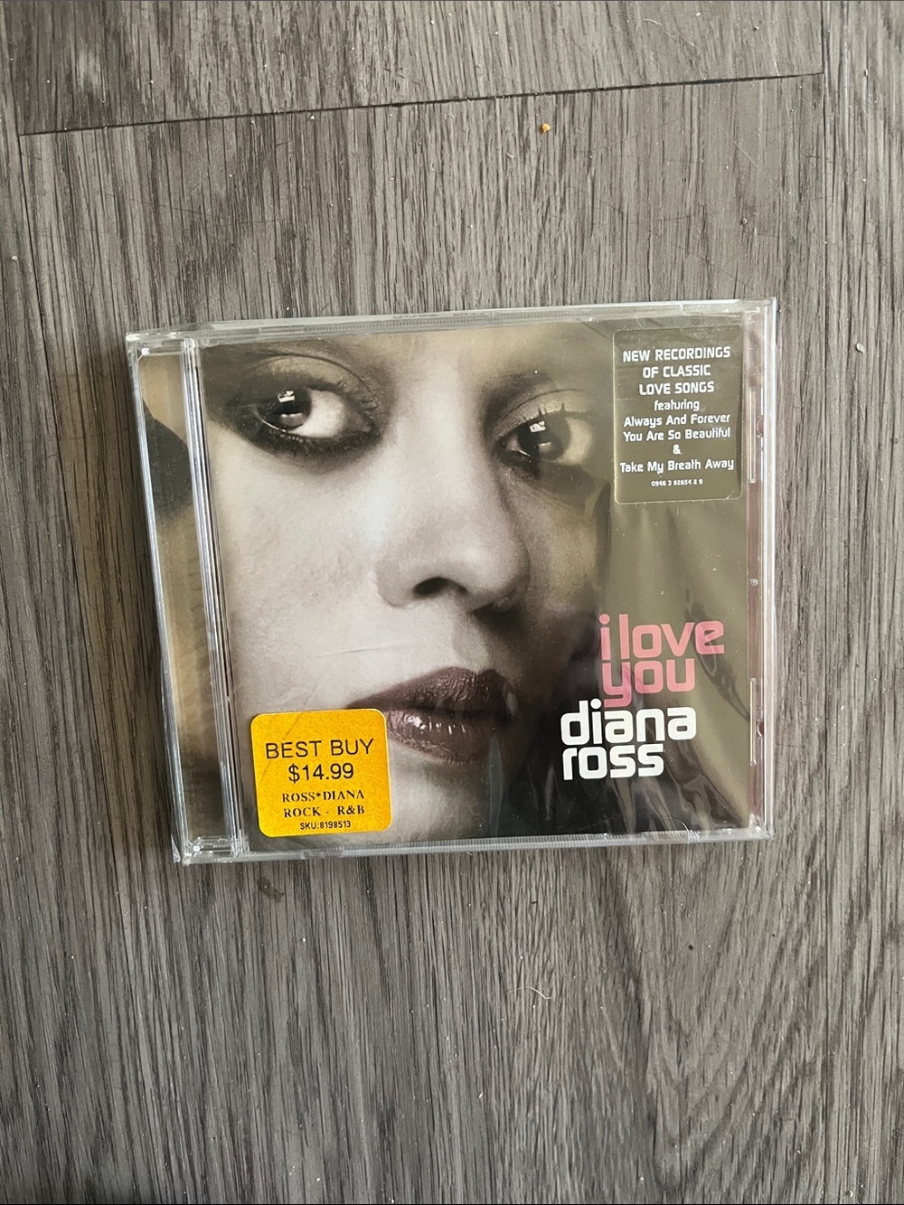Diana Ross "I Love You" CD — Black, Pink, White Artwork